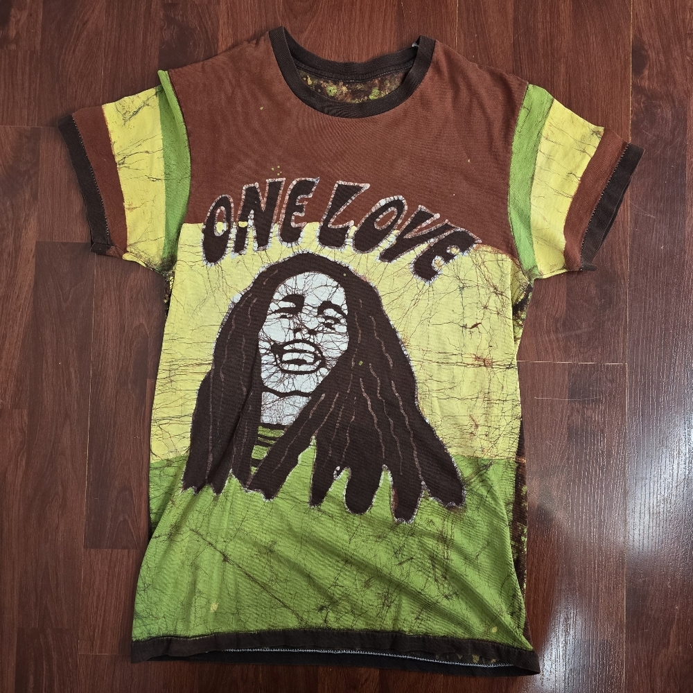 Vintage Bob Marley Homemade T Shirt Size Small